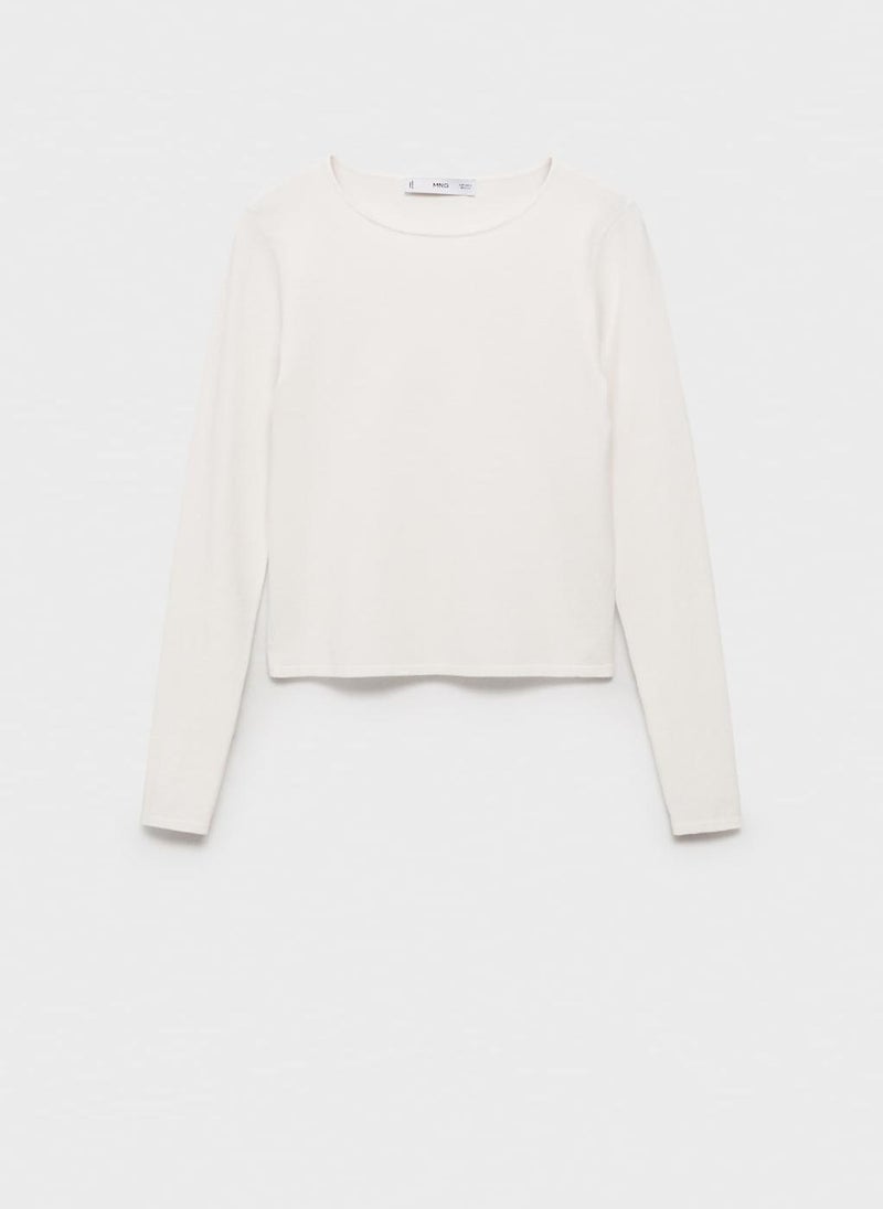 Rira Fine-Knit Fitted Sweater