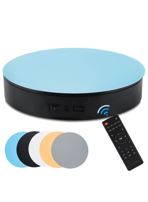 BAOSHISHAN Photography Turntable 137inch110LB 360 Degree Motorized Rotating Display Stand with Remote Control for Products Photo or Short Video110V220V Black