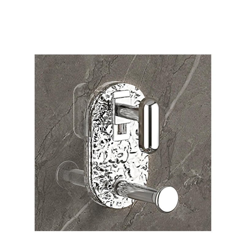 SOLARAE 3 قطع خطافات لاصقة أكريليك خطافات حوض الغسيل خطافات لاصقة على الحائط خطافات مناشف حوامل لتعليق الملابس والمناشف والمفاتيح في الحمام وغرفة النوم والمطبخ - Image 3