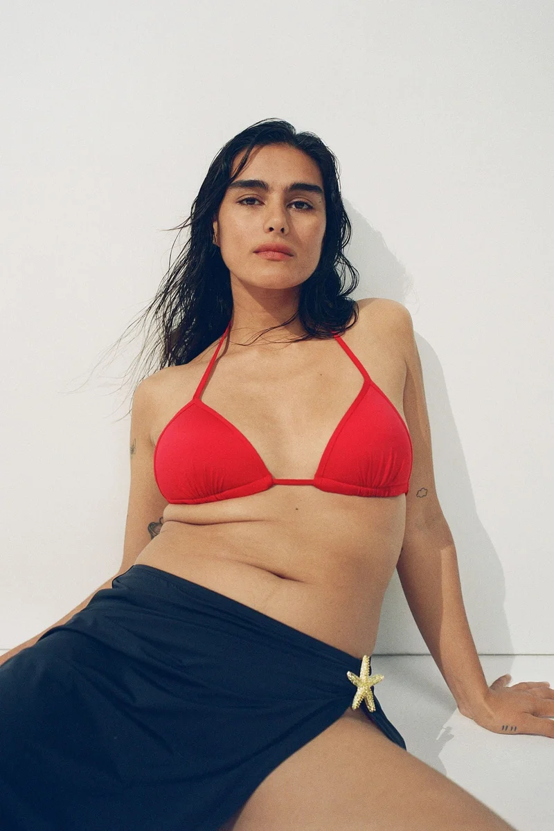 اتش اند ام بكيني توب مثلث بتصميم push-up