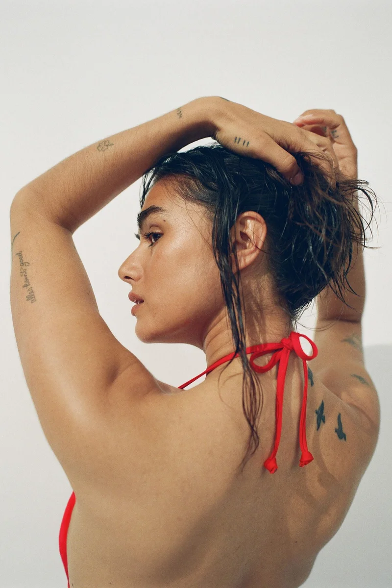 اتش اند ام صدرية بيكيني مثلثية داعمة