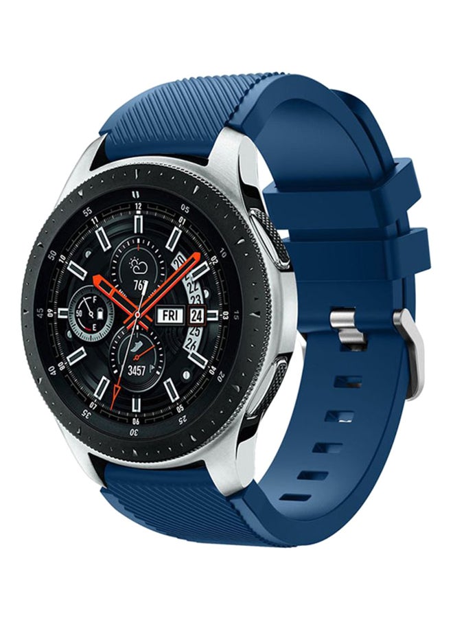 Voberry Silicone Replacement Band For Samsung Galaxy Watch 46mm Navy  - Image 3