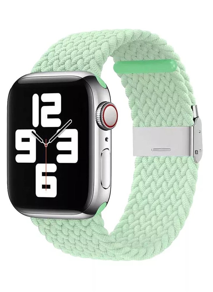 TWEGGON 3pc Pack Adjustable Nylon Braided Loop Band for Apple Watch All Series Compatible with 42mm(Series 10)/41mm/40mm/38mm MultiColor  - Image 2