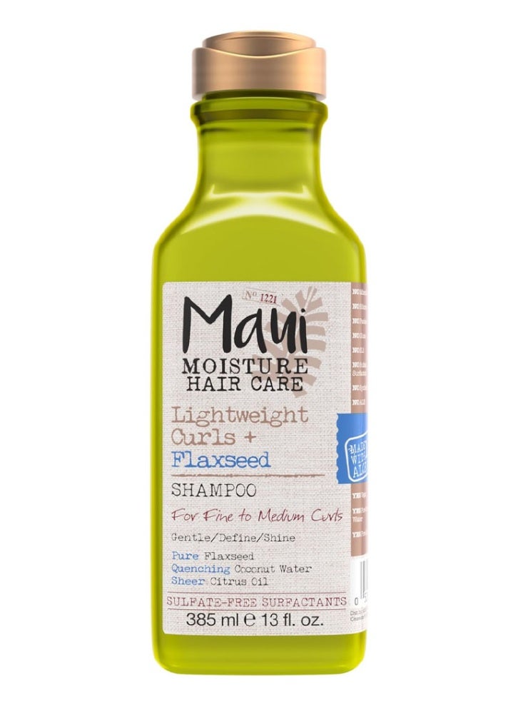 ماوي مويستشر شامبو بذور الكتان لطيف وخفيف الوزن، 385 مل.، للشعر مجعد - Image 1