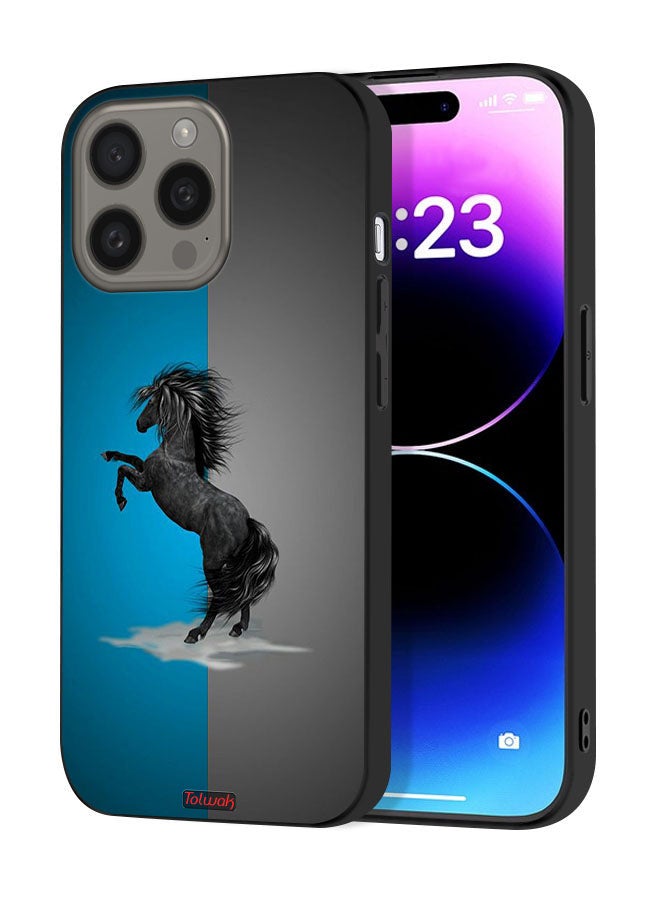 Tolwak Apple iPhone 15 Pro Protective Case Cover Horse Art - Image 1