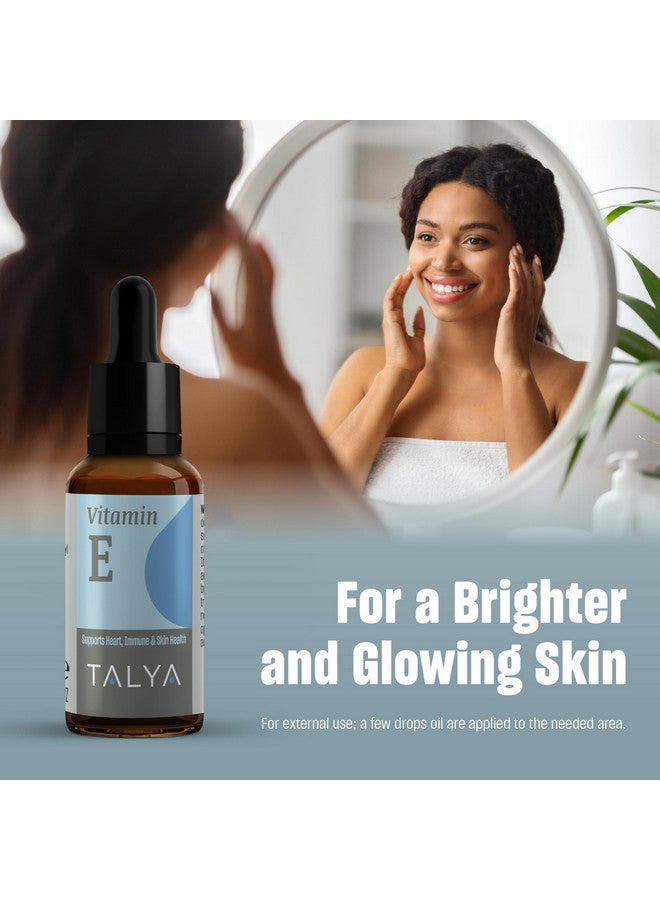TALYA Vitamin E Liquid Drops 0.34 fl.oz | Bone, Joint, Heart Health | Vitamin E Oil for Scars & Skin | Glass Bottle with Dropper | Vitamin E Supplement, Non-GMO, Vegan - Image 4