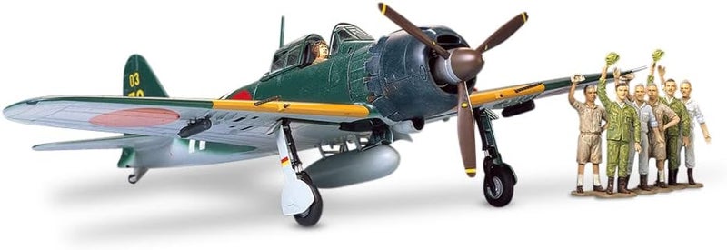Tamiya Models Mitsubishi A6M5c Zero Fighter Model Kit with Detailed Cockpit and Engine - Image 1