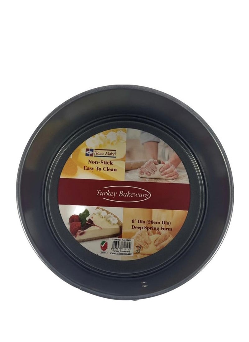Homemaker Non-stick Deep Springform Pan, 26cm x 10cm, Black  - Image 3