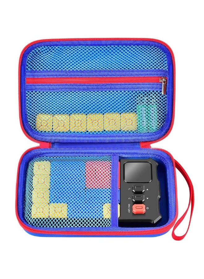 casmilee Case Compatible with Giiker Super Slide Brain Games, Brain Teaser Puzzles Organizer Storage Bag, Flow Slider Puzzle Game Holder (Blue) - Image 4