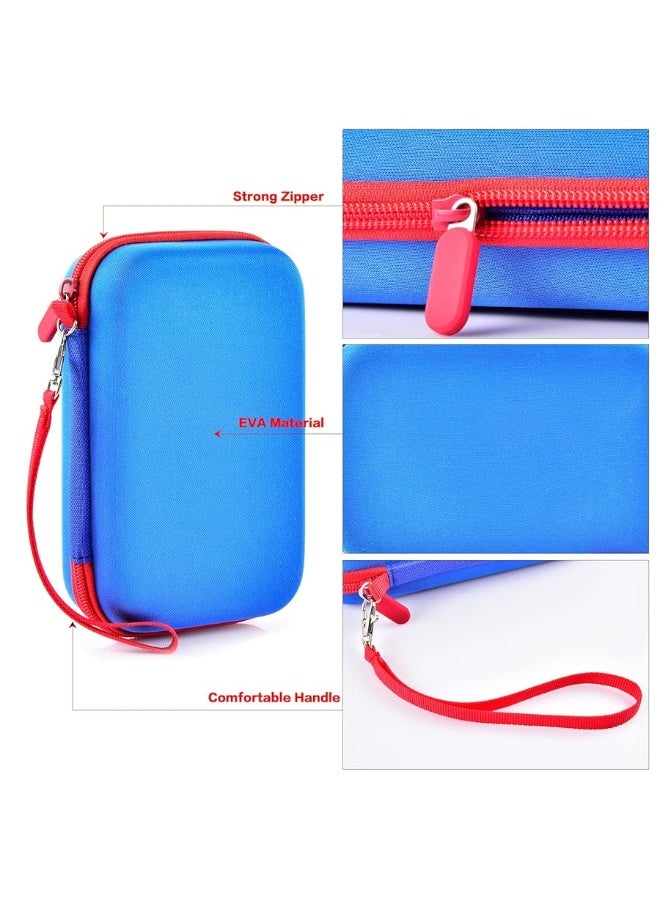 casmilee Case Compatible with Giiker Super Slide Brain Games, Brain Teaser Puzzles Organizer Storage Bag, Flow Slider Puzzle Game Holder (Blue) - Image 2