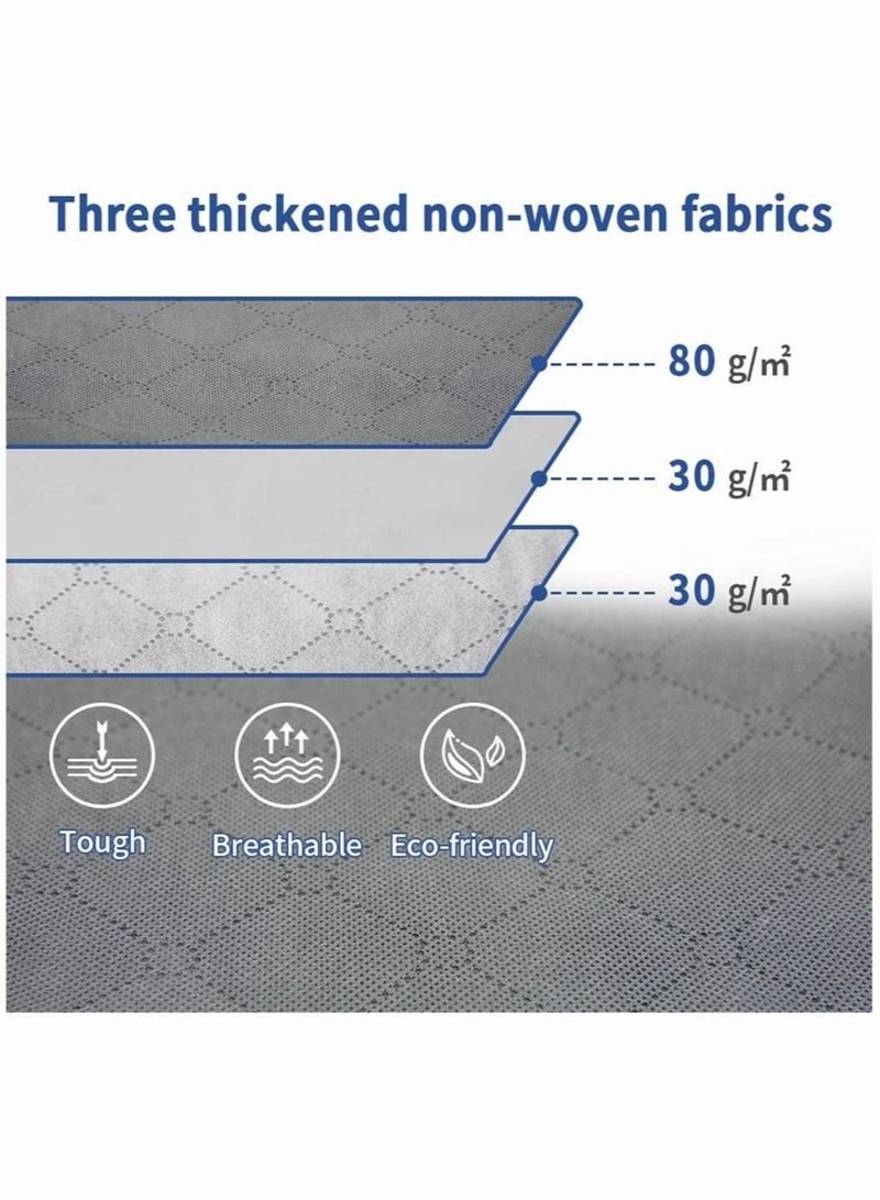 MIXDE 6 PCS Clothes Organizer Storage Bag with Reinforced Handle and Sturdy Zipper  60*40*35CM - Image 4