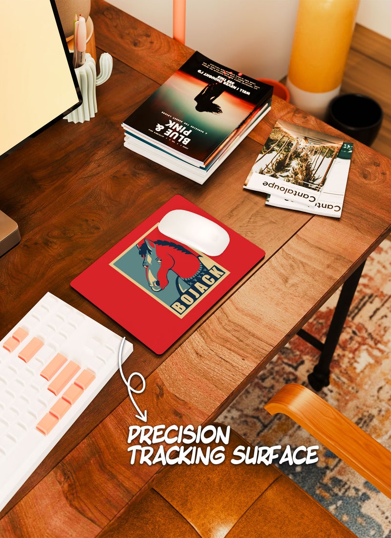 LOUD UNIVERSE Rectangular Desk Mouse Pad Bojack Horseman President Hope Poster Non-Slip Rubber Base Mouse Pad - Image 4