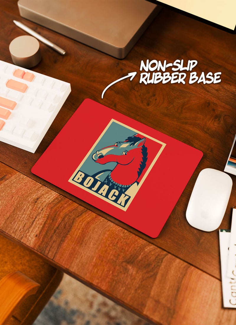 LOUD UNIVERSE Rectangular Desk Mouse Pad Bojack Horseman President Hope Poster Non-Slip Rubber Base Mouse Pad - Image 3