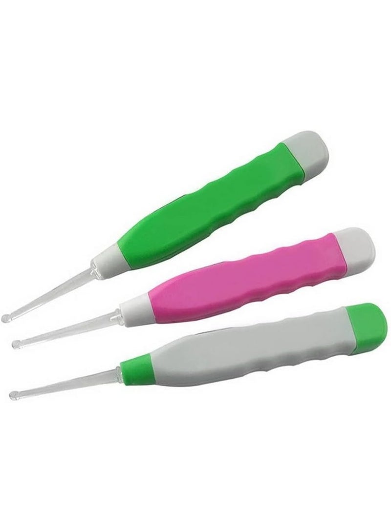 جهاز إزالة الشمع، أداة تنظيف الأذن بمصباح يدوي، آمن للأطفال، منظف أذن مرئي مضاء بضوء LED - متعدد الألوان - Image 4