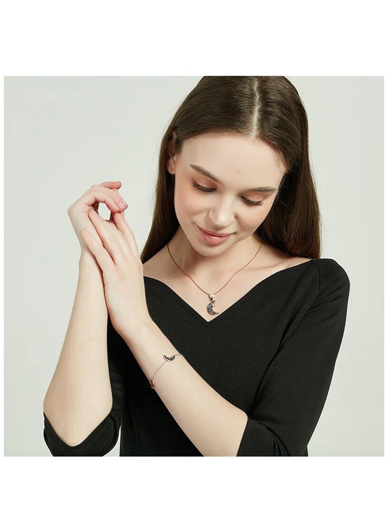 Generic - Sun, Moon, Stars, Pearl Invisible Magnetic Buckle Bracelet - Image 1