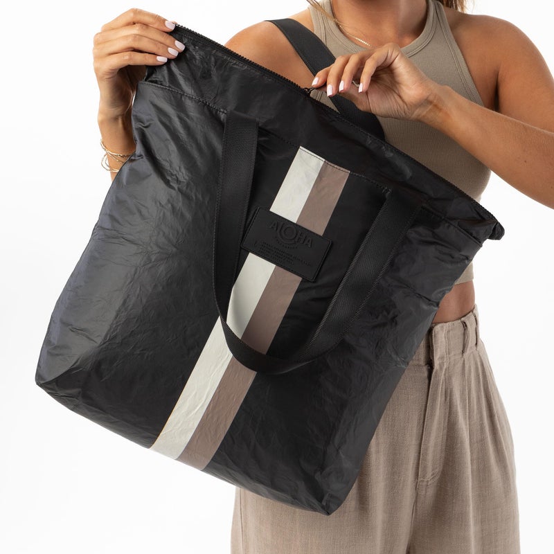 ALOHA Collection Day Tripper Tote Bag - Caffe on Black - Image 5