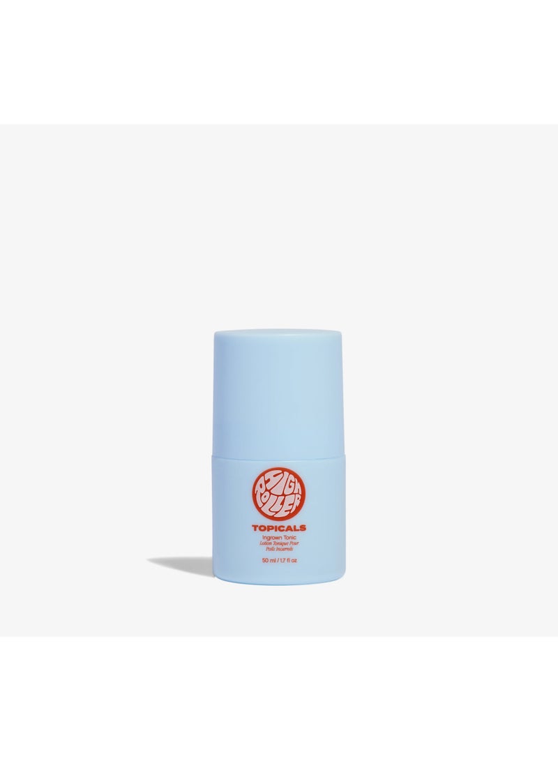 TOPICALS An exfoliating roll-on serum that treats hyperpigmentation and annoying ingrown hairs, with a size of 50 ml. - Image 1