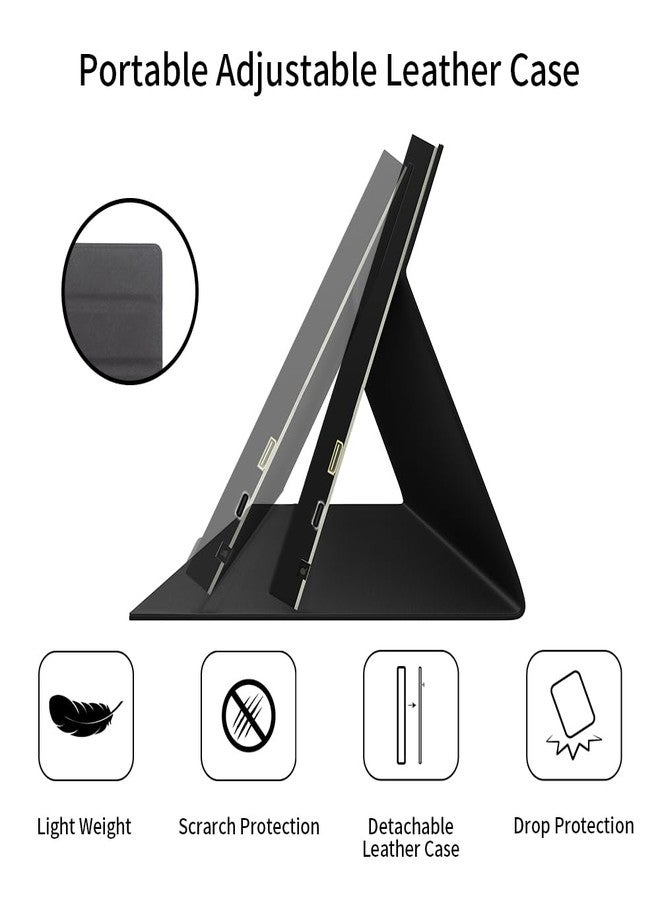 CUQI 7 Inch Mini Monitor, IPS 1024 × 600 HDMI Portable Monitor with Leather Stand for Raspberry Pi 5/4, Laptop, PC, Switch, Xbox, PS4 - Image 4