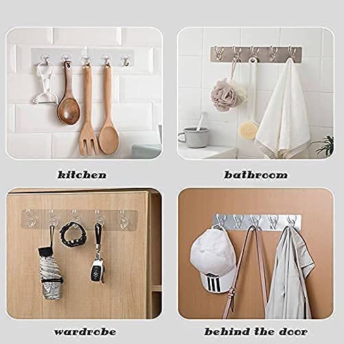 Atipriya 8 Pcs Printed Fancy Self Adhesive Printed Waterproof Adhesive Strong Wall Hook Use for HomeBathroom Kitchen Muli Design Color - Image 5
