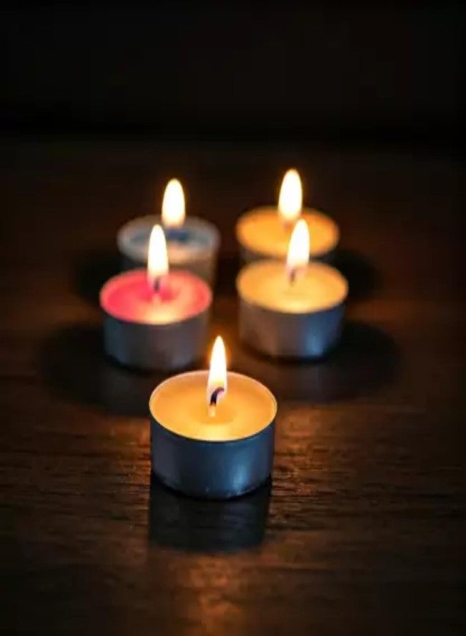 PRINZIP Tea Light Candle Colorful Pack of 100 Pcs_tlcm10104 Candle (Multicolor, Pack of 100) - Image 2
