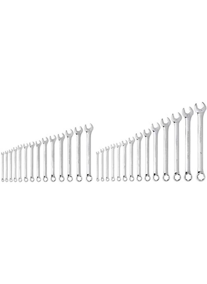 GearWrench - 28 Pc. 6 Pt. Combination Wrench Set Sae Metric 81923 Chrome - Image 1