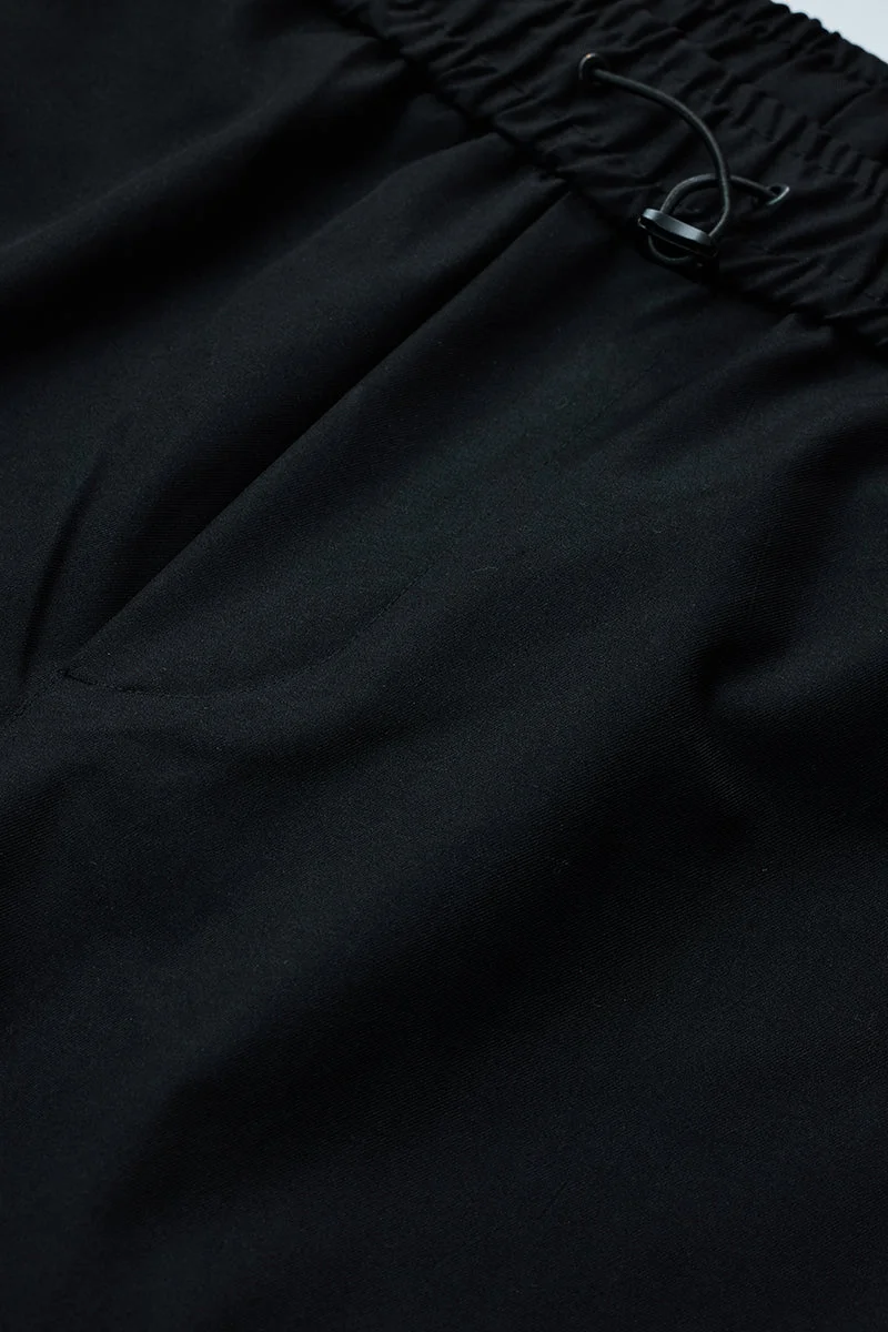 SNITCH Black Baggy Parachute Cargo Pants for Men | Best Price UAE