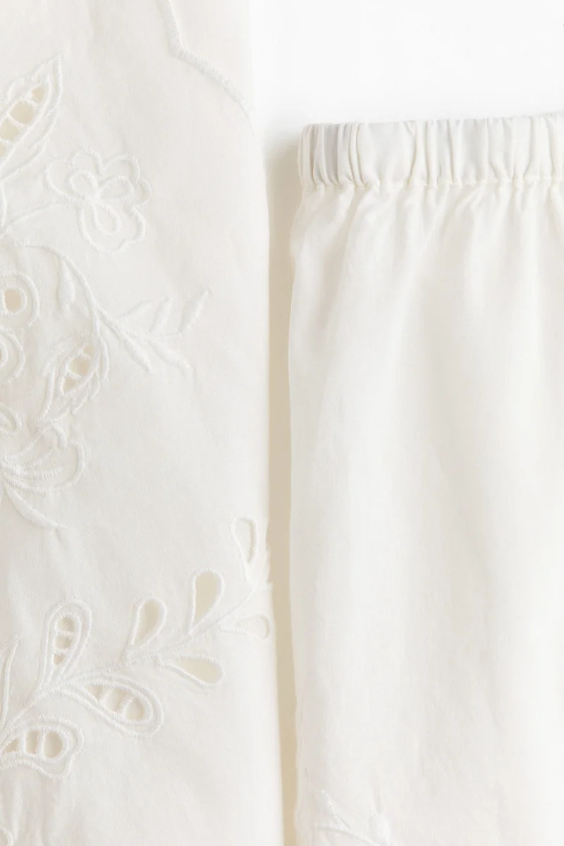 H&M Broderie anglaise cotton pyjamas