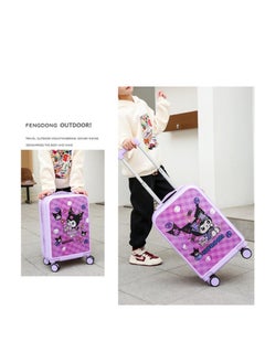 Golden Kids Luggage, 20 Inch Kids Lightweight 3D Trolley Bag, Suitcase with Cartoon Pattern, Travel Gift for Boys and Girls (Black)  - Image 3