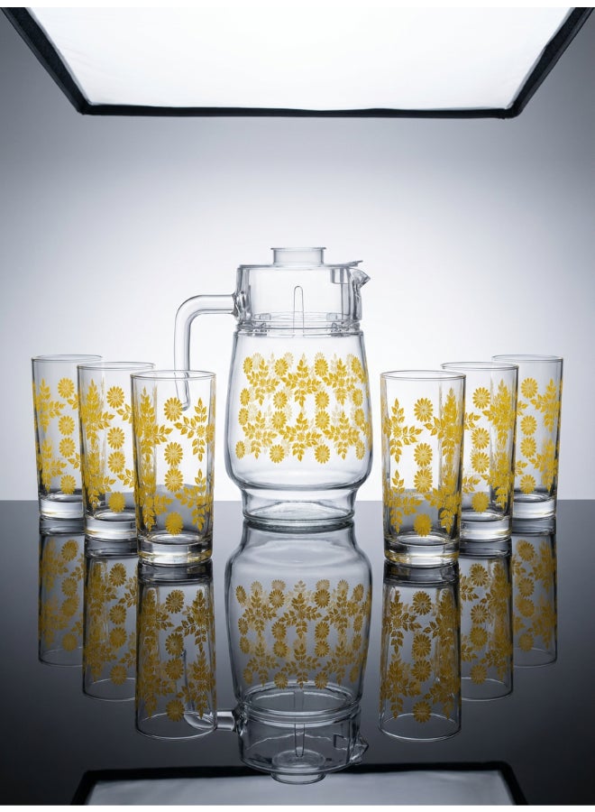 Luminarc Festivite Amsterdam 7 Piece Drink Set includes 1.8L Jug, 6 x 270ml Tivoli Glass Tumblers, Made of Annealed High Quality & Durable Glass - Image 5