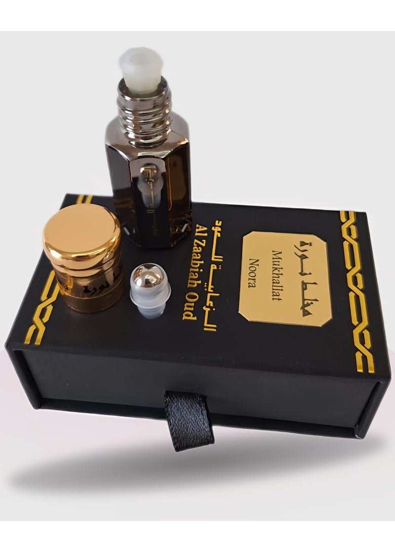 Al Zaabiah Mukhallat Noora – Arabian Perfume Oil with Saffron & Musk | For Men & Women 6ml - Image 4
