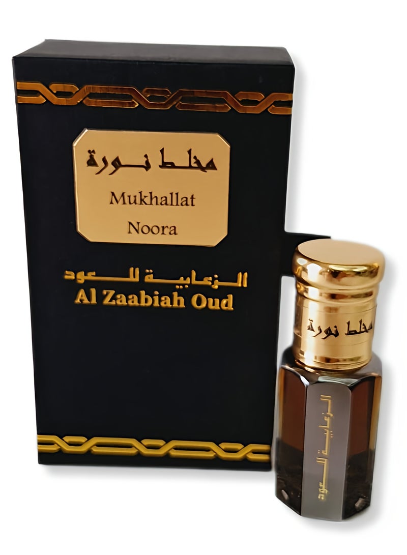 Al Zaabiah Mukhallat Noora – Arabian Perfume Oil with Saffron & Musk | For Men & Women 6ml - Image 2