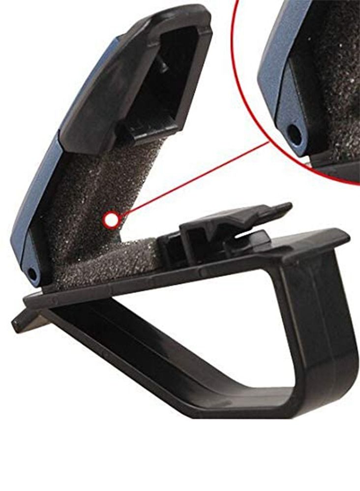 Type R Car Sun Visor Sunglasses Holder Blue Color (Pack of 2PCs) - Image 5