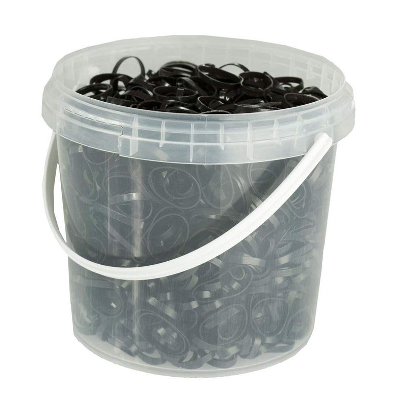 HORZE Silicone Rubber Plaiting Band - Black - One Size - Image 1
