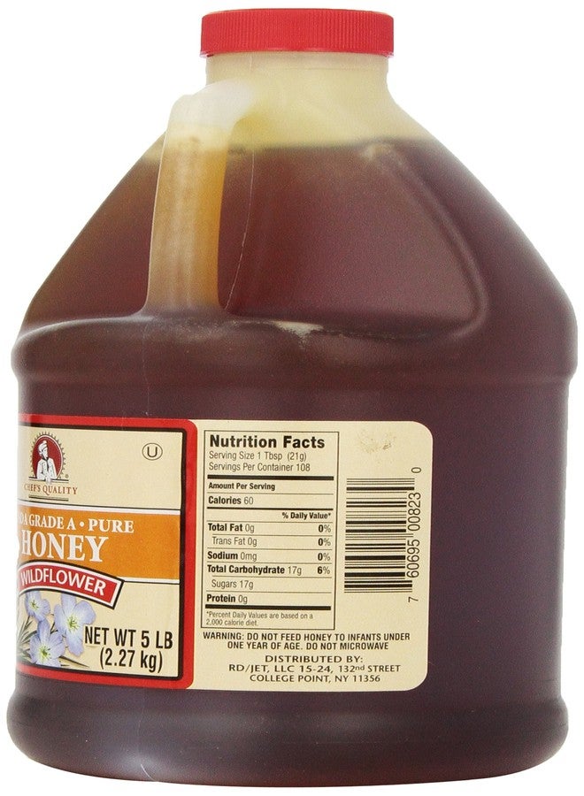 Chef's Quality: Wildflower Honey 5 Lb. - Image 2