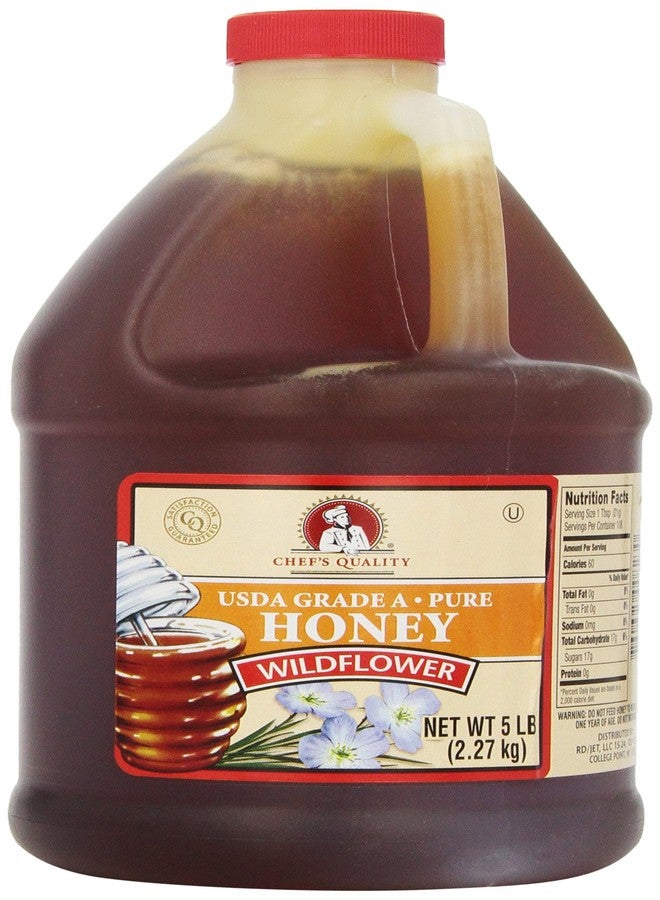 Chef's Quality: Wildflower Honey 5 Lb. - Image 1