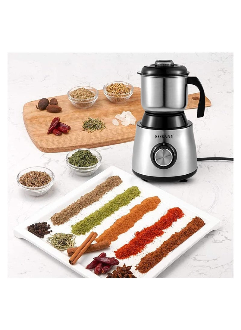 sokany 500W Coffee Grinder, 2 Gears Electric Grinder for Coffee, Spices, Seeds and Hazelnuts.  - Image 4