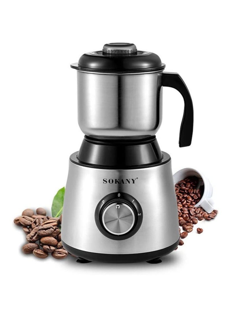 sokany 500W Coffee Grinder, 2 Gears Electric Grinder for Coffee, Spices, Seeds and Hazelnuts.  - Image 1