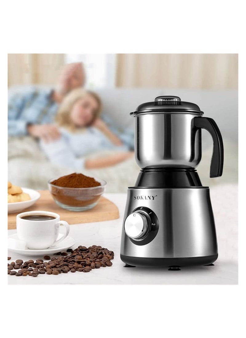 sokany 500W Coffee Grinder, 2 Gears Electric Grinder for Coffee, Spices, Seeds and Hazelnuts.  - Image 3