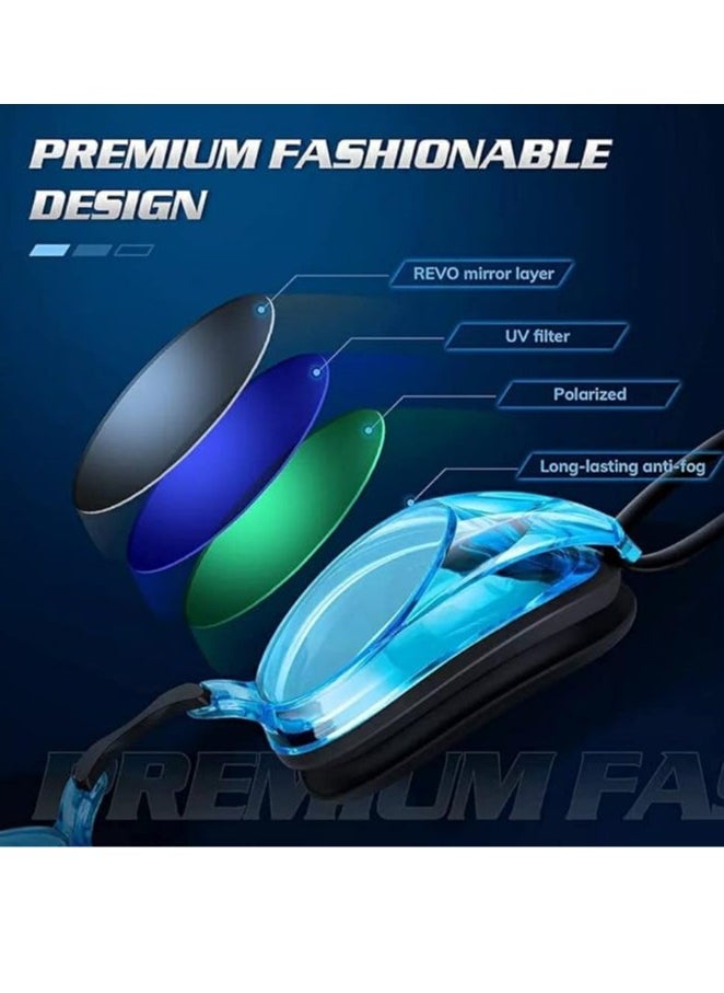 SportQ SPORTQ Swimming Goggles, [Anti-Fog/UV] Clear Wide View Swimming Goggles for Adults Men Women, Bright Color Coated Swimming Goggles, Comfortable  - Image 2