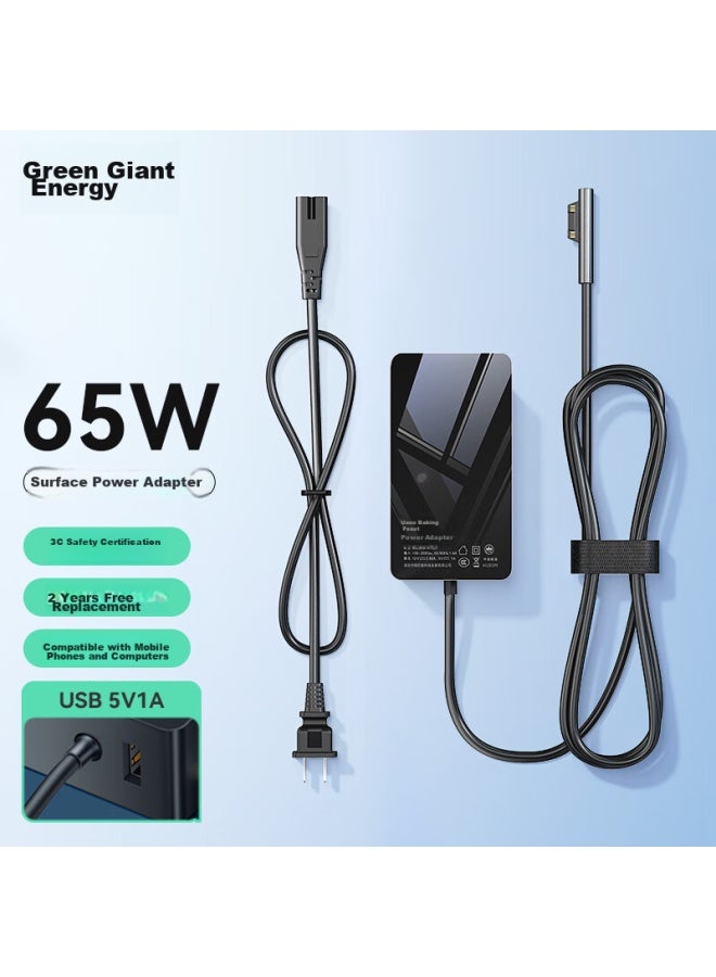 Llano Microsoft Tablet Charger, Laptop 65w/power Adapter, Suitable For Surface Pro5/6/7/x/go/laptop3/4/book - Image 1