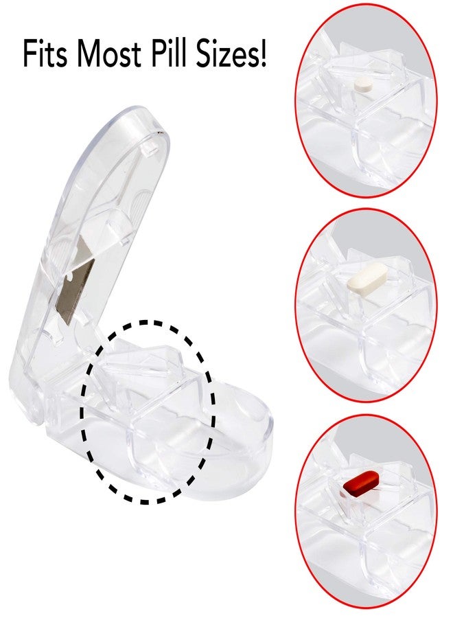 Apex Pill Splitter with Double Beveled Cutting Blade Pill Cutter for Small Pills Large Pills and Tablets Cut Pills in Half Easily, 1 Count - Image 5