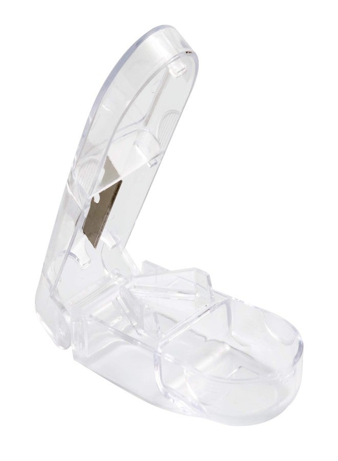 Apex Pill Splitter with Double Beveled Cutting Blade Pill Cutter for Small Pills Large Pills and Tablets Cut Pills in Half Easily, 1 Count - Image 1