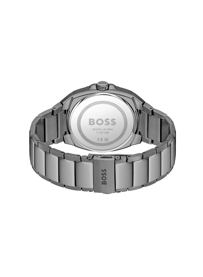 HUGO BOSS ساعة يد رجالية من الستانلس ستيل بعقارب على شكل تونيو 1514137 - 41 ملم - Image 3