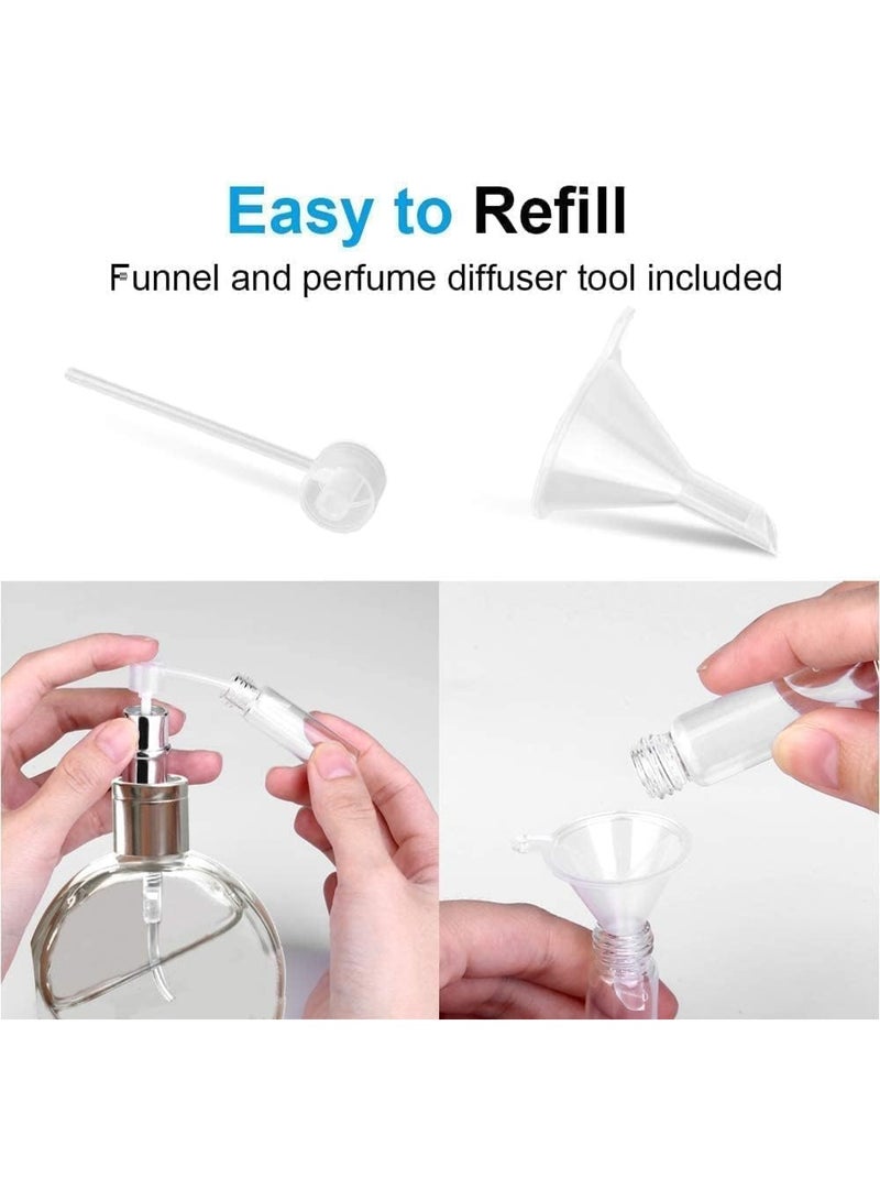 Mini Perfume Atomisers Bottles, Refillable Fine Mist Spray Bottles, Portable Travel Atomizer Bottle Set, Leak Proof and Refillable Ergonomic Design, for Travel Purse and Outdoor Activities - Image 5