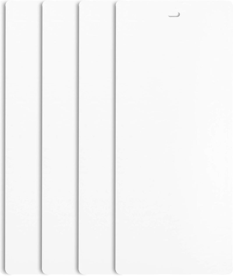 DALIX 82.5" White Vertical Blinds Replacement Slats Sliding Door Window (4 Pack) - Image 1