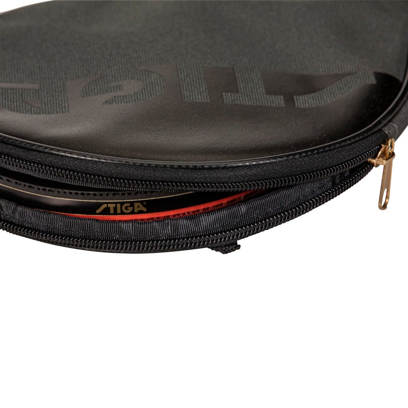 Stiga غطاء مضرب تنس الطاولة STIGA بريميوم، مصنوع من الفينيل الثقيل مع حشوة إضافية لحماية محسّنة يناسب حتى 2 مضرب - Image 5