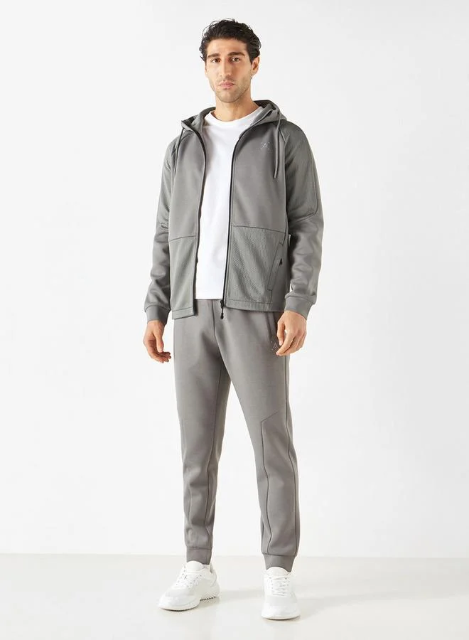 ADOT by Splash Solid Hooded Jacket with Pockets and Zip Closure