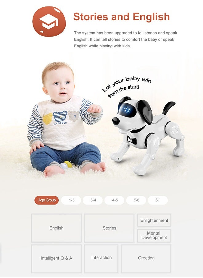 JJRC - Remote Control Robot Dog - RC Imitate Pet Dog - Music, Dance, Action Programming, Touch Interaction - Smart Puppy - Kid Toy - Image 1