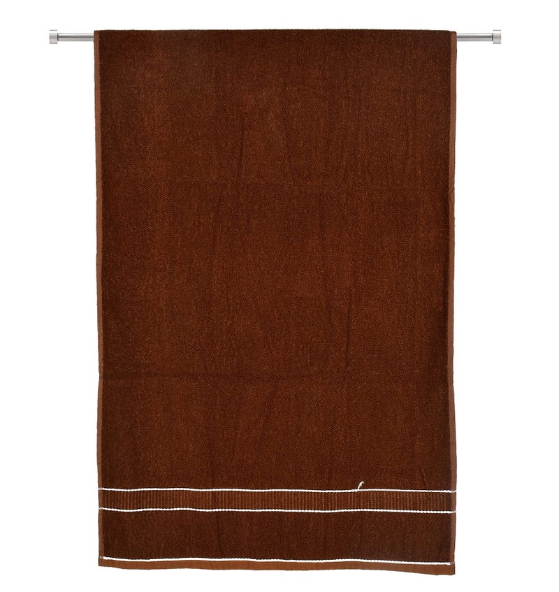 Kuber Industries Kuber Industries Premium Design Luxurious, Soft Cotton Bath Towel, 30"x60"(Dark Brown)-HS_38_KUBMART21379, 144 GSM  - Image 4