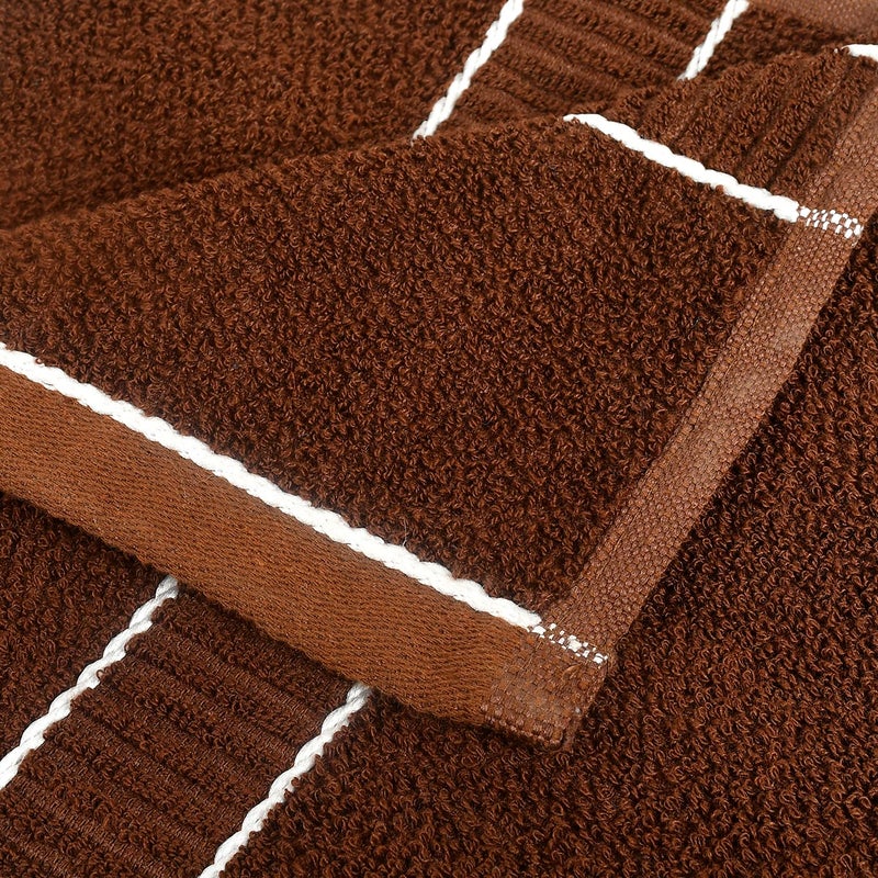 Kuber Industries Kuber Industries Premium Design Luxurious, Soft Cotton Bath Towel, 30"x60"(Dark Brown)-HS_38_KUBMART21379, 144 GSM  - Image 3